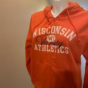 Salt Creek XL Dark Peach Color Wisconsin Hoodie Full Zip